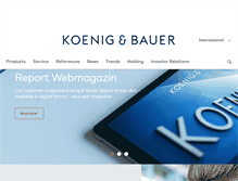 Tablet Screenshot of koenig-bauer.com